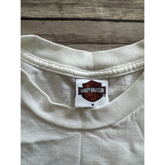 Vintage Harley Davidson T-Shirt Mens Indianapolis Motorcycles Eagle Flag 2006 - Picture 4 of 8